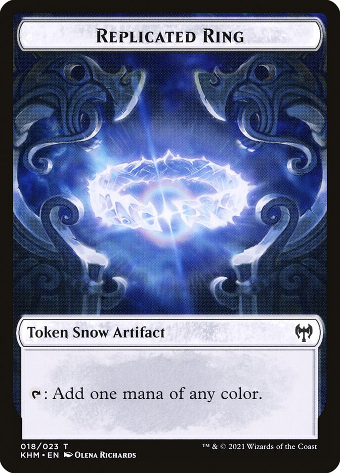 Dwarf Berserker // Replicated Ring Double-Sided Token [Tokens] Kaldheim Tokens MTG Single Magic: The Gathering
