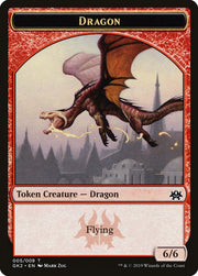 Dragon // Goblin Double-Sided Token [Ravnica Allegiance Guild Kit Tokens] MTG Single Magic: The Gathering   