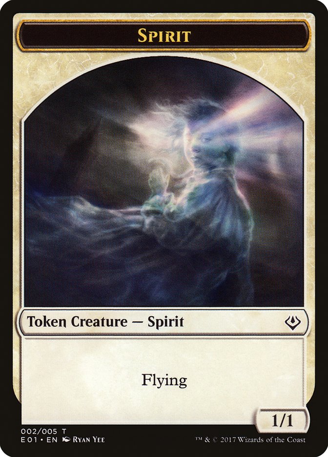 Spirit // Soldier Double-Sided Token [Archenemy: Nicol Bolas Tokens] MTG Single Magic: The Gathering   