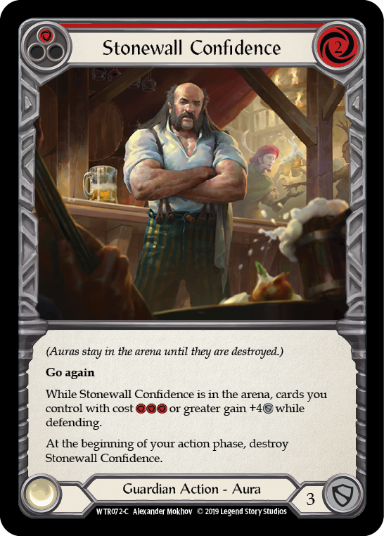 Stonewall Confidence (Red) [WTR072-C] Alpha Print Normal Flesh And Blood Single Flesh And Blood   