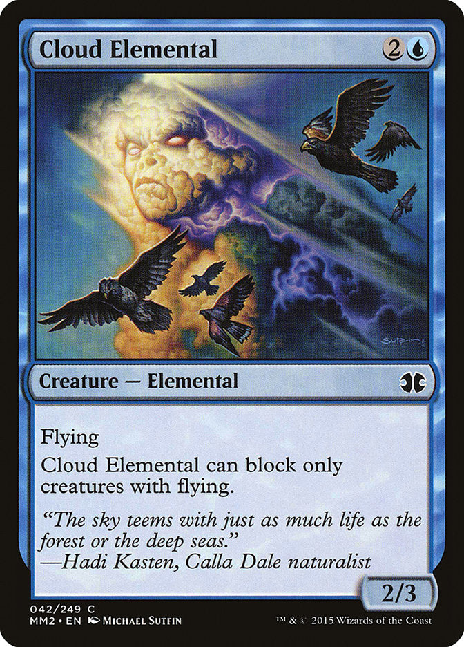 Cloud Elemental [Modern Masters 2015] MTG Single Magic: The Gathering   