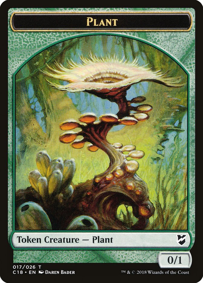 Plant Token [Tokens] Commander 2018 Tokens MTG Single Magic: The Gathering