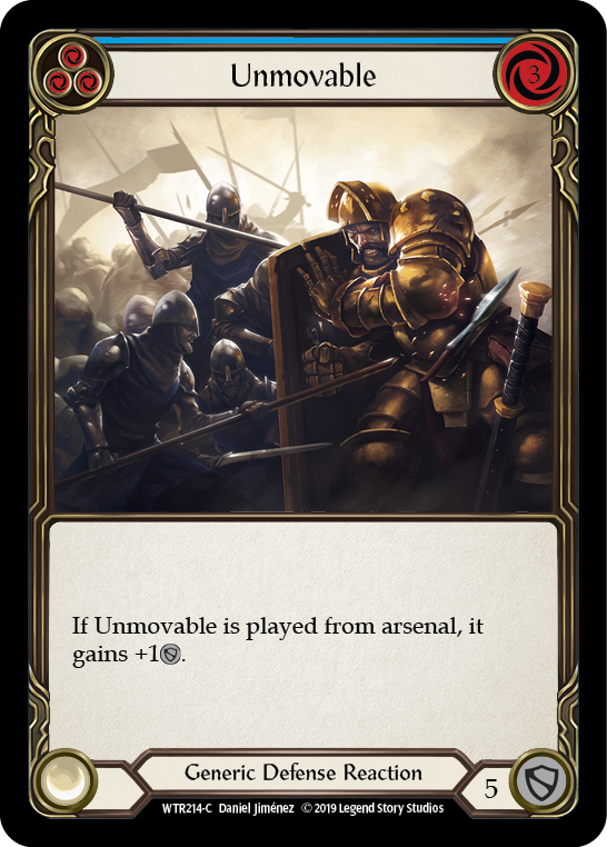 Unmovable (Blue) [WTR214-C] Alpha Print Normal Flesh And Blood Single Flesh And Blood   