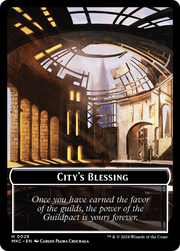 City's Blessing // Human Soldier Double-Sided Token [Tokens] Murders at Karlov Manor Commander Tokens MTG Single Magic: The Gathering