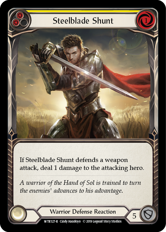 Steelblade Shunt (Yellow) [WTR127-R] Alpha Print Normal Flesh And Blood Single Flesh And Blood   