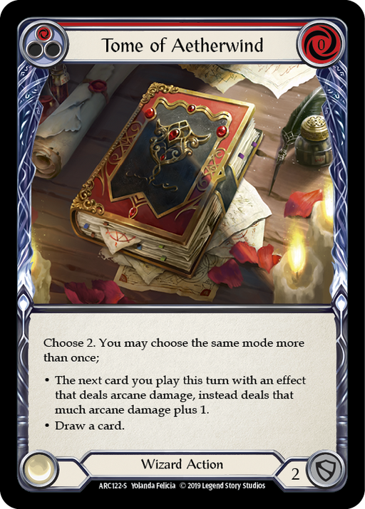 Tome of Aetherwind [ARC122-S] 1st Edition Normal Flesh And Blood Single Flesh And Blood   