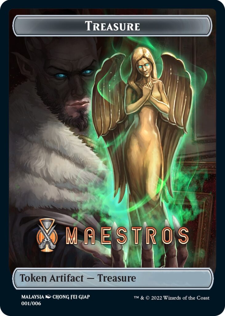 Treasure Token (Maestros) (Southeast Asia Artists) [Tokens] Streets of New Capenna Tokens MTG Single Magic: The Gathering