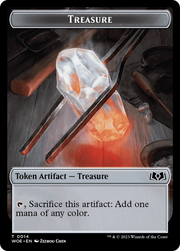 Treasure // Food (0012) Double-Sided Token [Tokens] Wilds of Eldraine Tokens MTG Single Magic: The Gathering