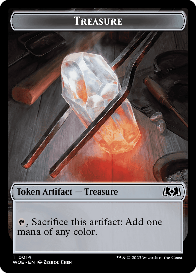 Treasure // Food (0013) Double-Sided Token [Tokens] Wilds of Eldraine Tokens MTG Single Magic: The Gathering