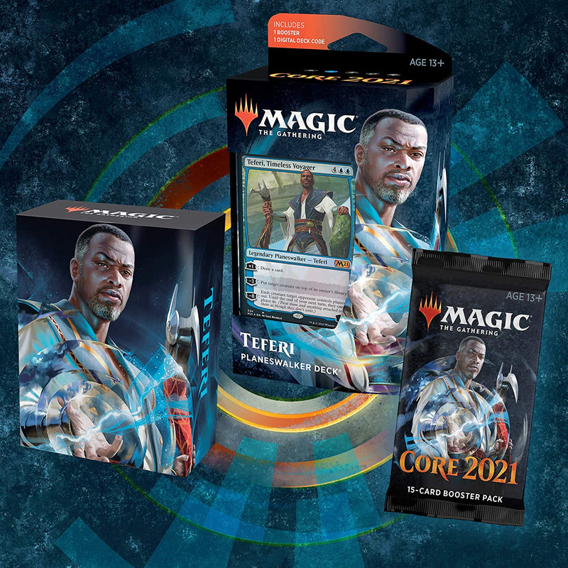 MTG Core Set 2021 - Planeswalker Deck (Teferi) MTG Sealed Magic: The Gathering   