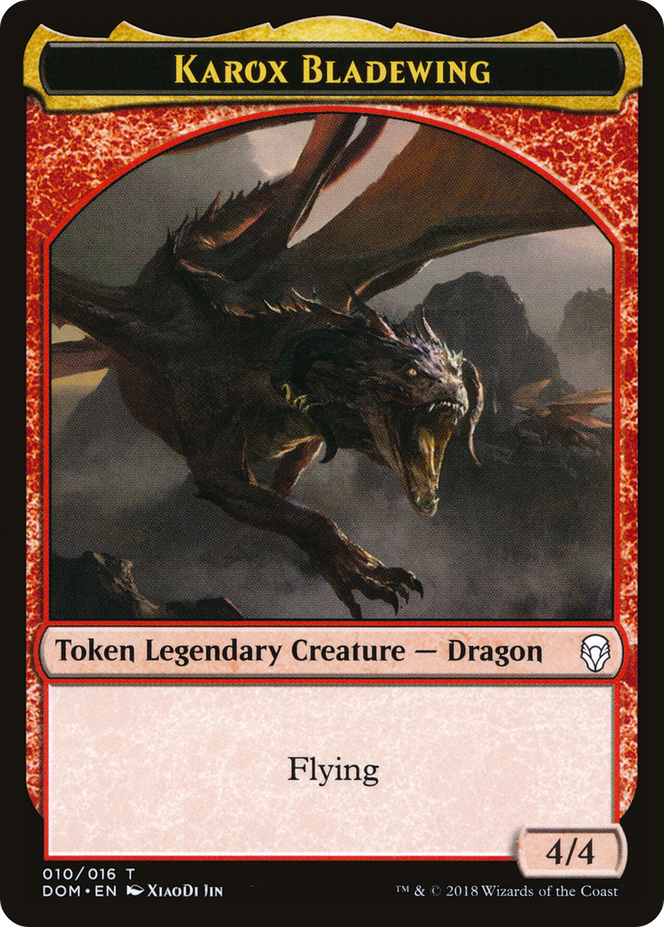 Karox Bladewing // Karox Bladewing Double-Sided Token [Starter Commander Decks] MTG Single Magic: The Gathering   