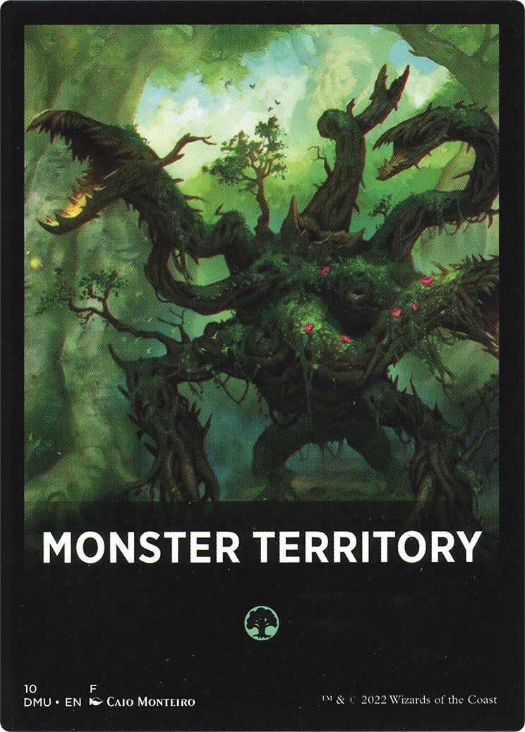 Monster Territory Theme Card [Tokens] Dominaria United Tokens MTG Single Magic: The Gathering