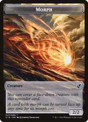 Saproling // Morph Double-Sided Token [Tokens] Commander 2019 Tokens MTG Single Magic: The Gathering