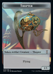 Thopter // Treasure (013) Double-Sided Token [Streets of New Capenna Commander Tokens] MTG Single Magic: The Gathering   