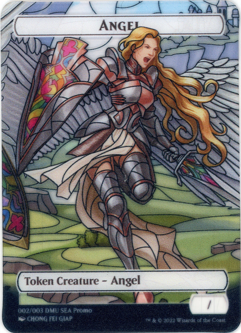 Angel Token (SEA Exclusive) [Tokens] Dominaria United Tokens MTG Single Magic: The Gathering