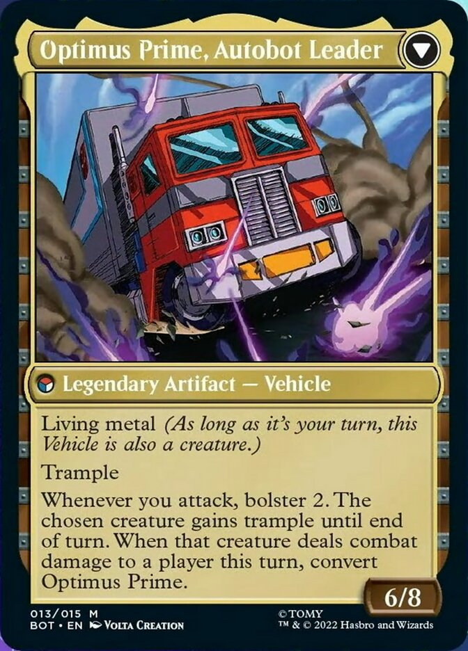 Optimus Prime, Hero // Optimus Prime, Autobot Leader [Transformers] MTG Single Magic: The Gathering   