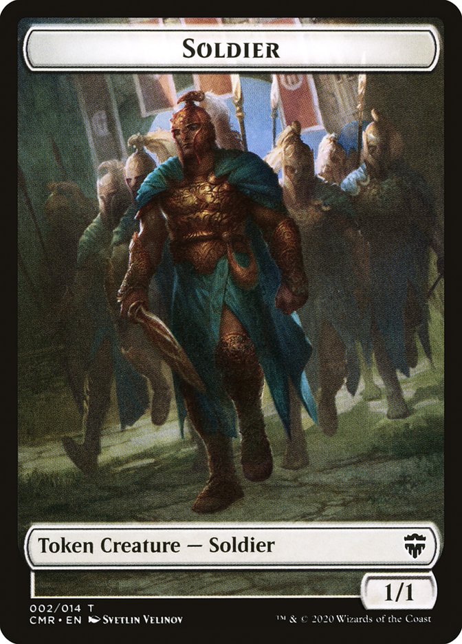 Soldier // Zombie Double-Sided Token [Tokens] Commander Legends Tokens MTG Single Magic: The Gathering