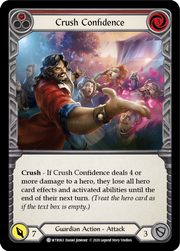 Crush Confidence (Red) [WTR063] Unlimited Edition Rainbow Foil Flesh And Blood Single Flesh And Blood   