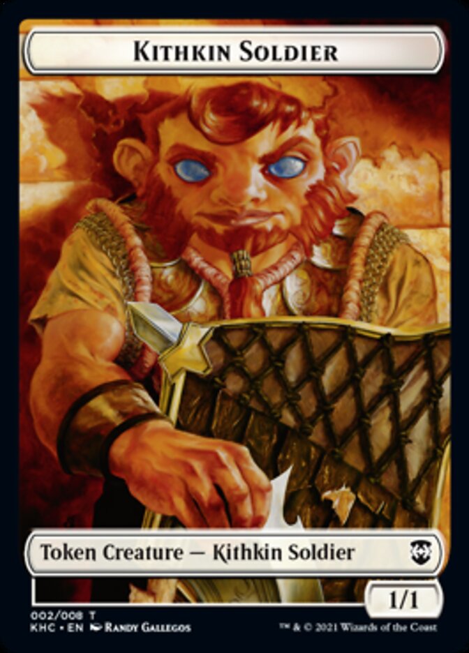 Kithkin Soldier Token [Tokens] Kaldheim Commander Tokens MTG Single Magic: The Gathering