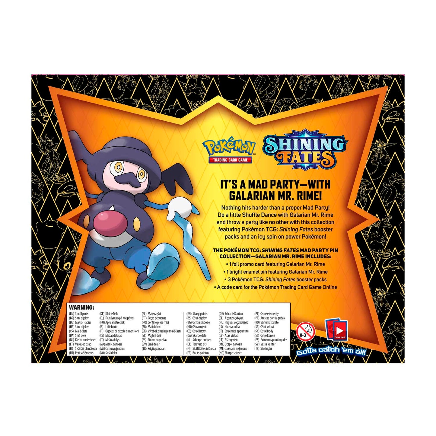 Pokémon Shining Fates - Mad Party Pin Collection (Galarian Mr. Rime) Pokemon Sealed Pokémon   