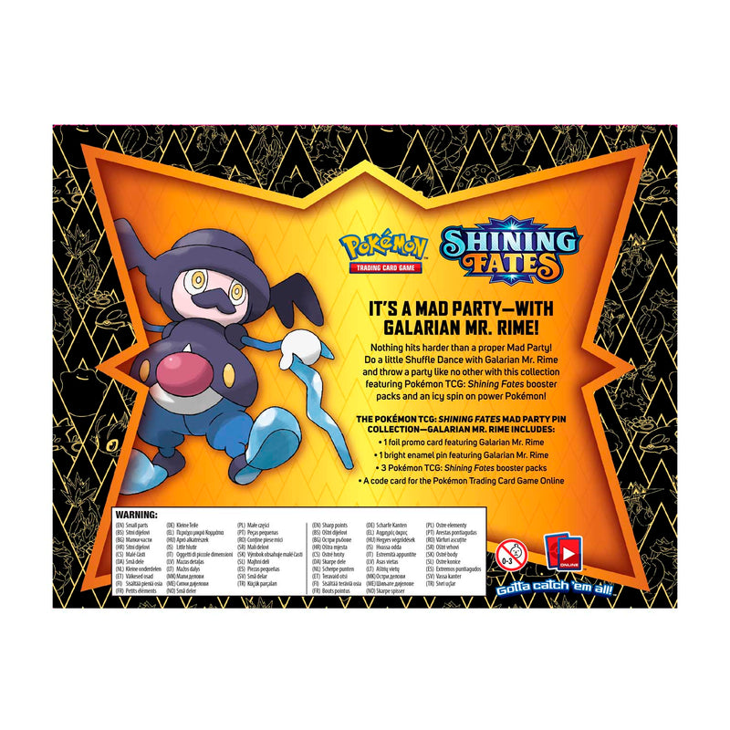 Pokémon Shining Fates - Mad Party Pin Collection (Galarian Mr. Rime) Pokemon Sealed Pokémon   