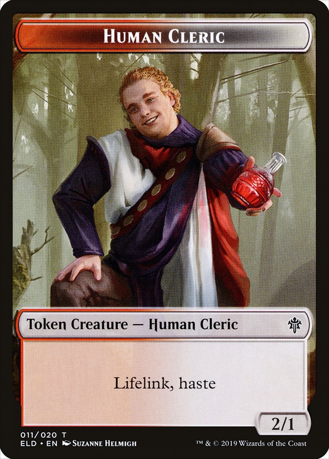 Human Cleric Token [Tokens] Throne of Eldraine Tokens MTG Single Magic: The Gathering