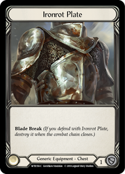 Ironrot Plate [WTR156-C] Alpha Print Cold Foil Flesh And Blood Single Flesh And Blood   