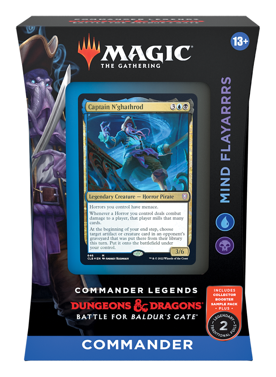 MTG Commander Legends: Battle for Baldur's Gate - Commander Deck (Mind Flayarrrs) MTG Sealed Magic: The Gathering   