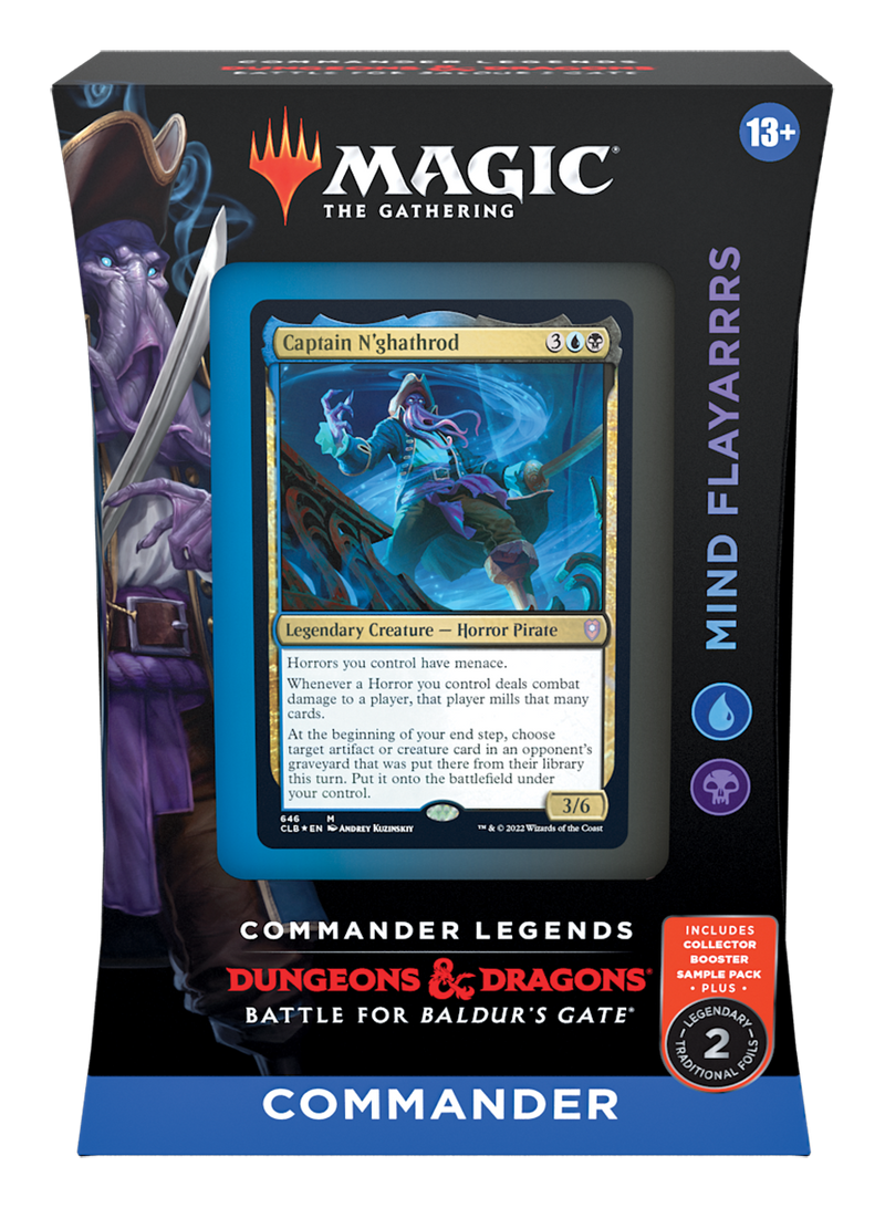 MTG Commander Legends: Battle for Baldur's Gate - Commander Deck (Mind Flayarrrs) MTG Sealed Magic: The Gathering   
