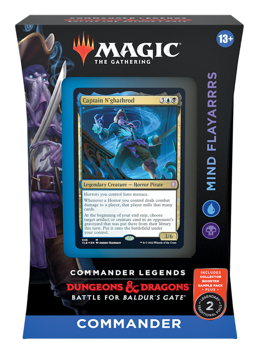 MTG Commander Legends: Battle for Baldur's Gate - Commander Deck (Mind Flayarrrs) MTG Sealed Magic: The Gathering   
