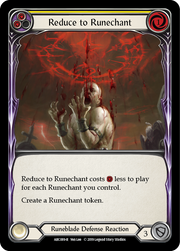 Reduce to Runechant (Yellow) [ARC089-R] 1st Edition Rainbow Foil Flesh And Blood Single Flesh And Blood   
