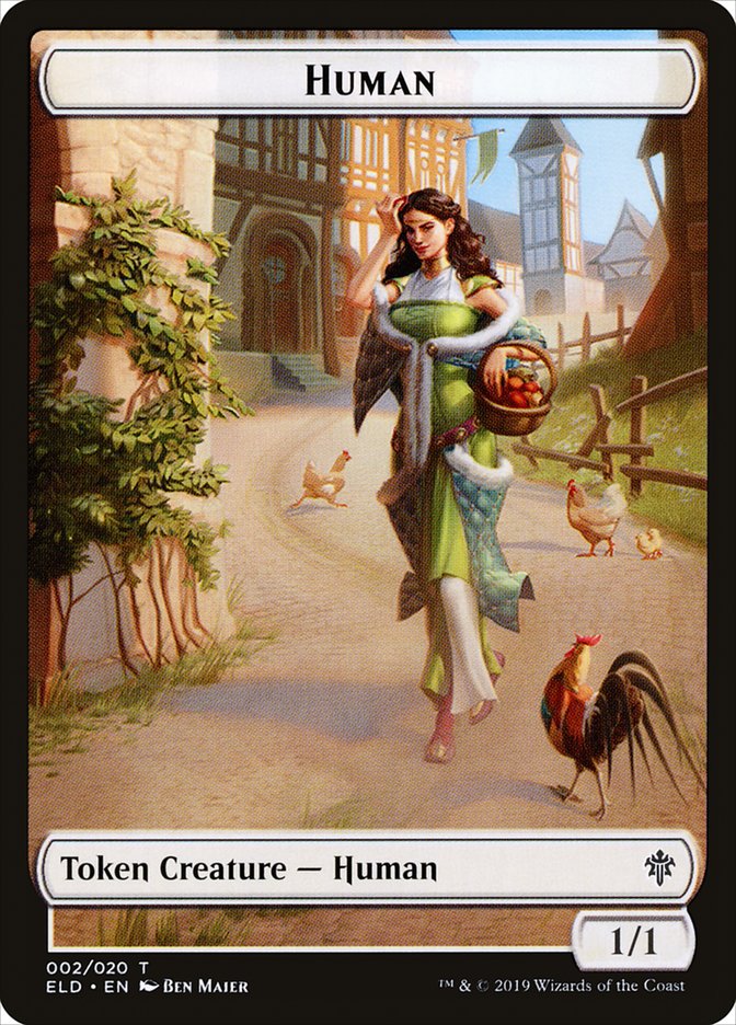 Human // Human Double-Sided Token [Pioneer Challenger Decks 2022] MTG Single Magic: The Gathering   