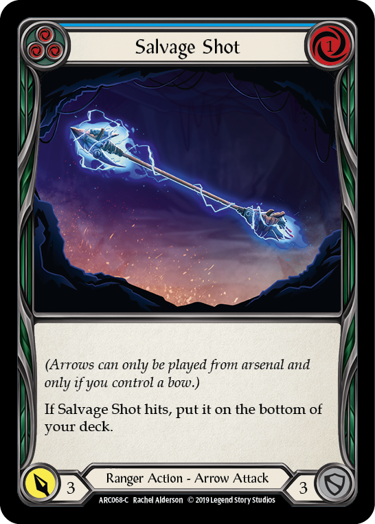 Salvage Shot (Blue) [ARC068-C] 1st Edition Normal Flesh And Blood Single Flesh And Blood   
