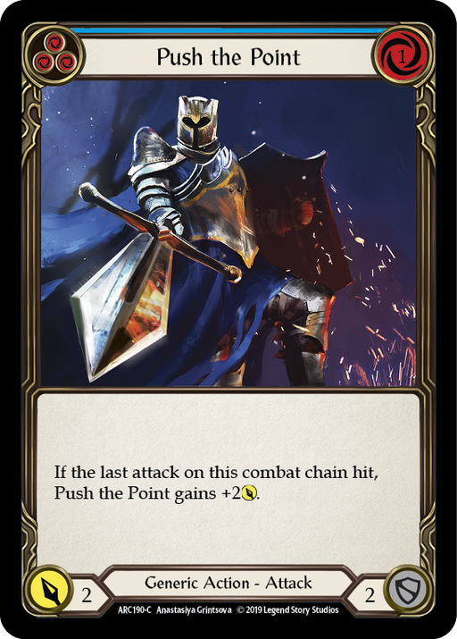Push the Point (Blue) [ARC190-C] 1st Edition Normal Flesh And Blood Single Flesh And Blood   