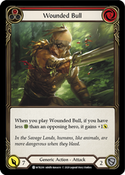 Wounded Bull (Red) [WTR200] Unlimited Edition Rainbow Foil Flesh And Blood Single Flesh And Blood   