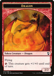 Dragon Egg // Dragon Double-Sided Token [Tokens] Commander 2018 Tokens MTG Single Magic: The Gathering
