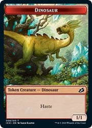 Dinosaur // Human Soldier (003) Double-Sided Token [Tokens] Ikoria: Lair of Behemoths Tokens MTG Single Magic: The Gathering