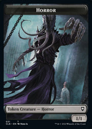 Horror // Centaur Double-Sided Token [Commander Legends: Battle for Baldur's Gate Tokens] MTG Single Magic: The Gathering   