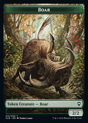 Boar // Ogre Double-Sided Token [Commander Legends: Battle for Baldur's Gate Tokens] MTG Single Magic: The Gathering   