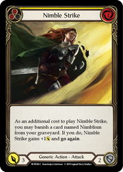 Nimble Strike (Yellow) [WTR186-C] Alpha Print Normal Flesh And Blood Single Flesh And Blood   