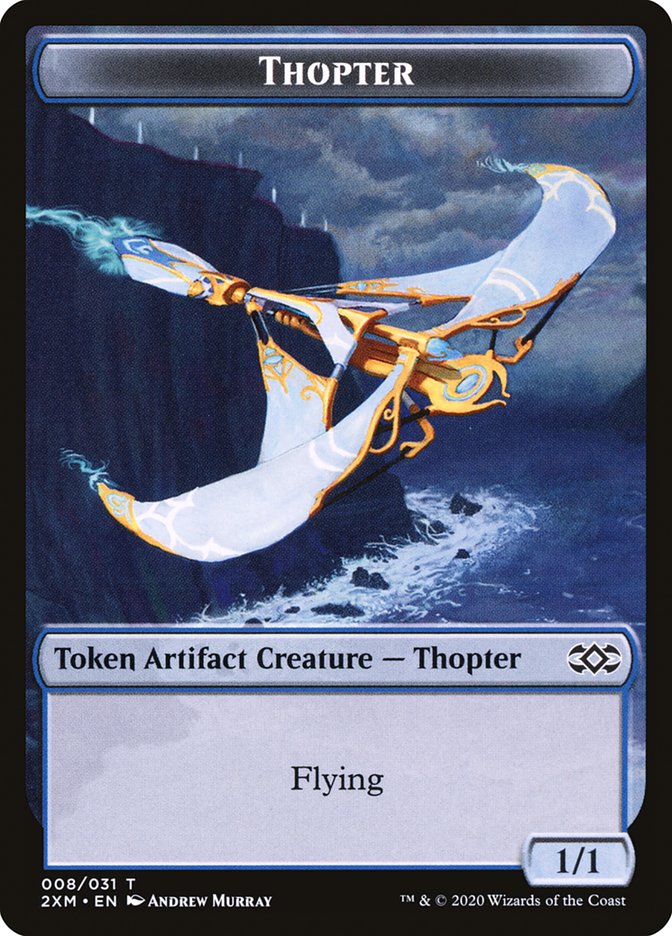 Servo // Thopter (008) Double-Sided Token [Tokens] Double Masters Tokens MTG Single Magic: The Gathering