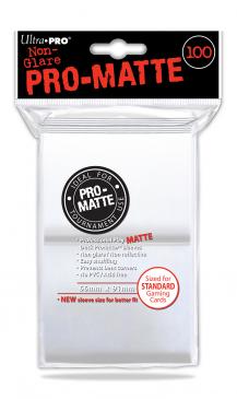 100Ct White Pro-Matte Deck Protectors Card Sleeves Ultra Pro