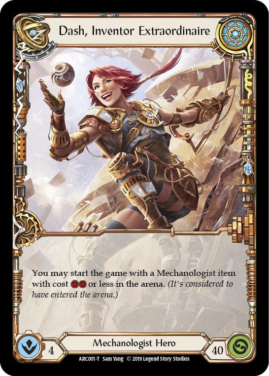 Dash, Inventor Extraordinaire // Viserai, Rune Blood [ARC001 // ARC075] (Arcane Rising) Flesh And Blood Single Flesh And Blood   
