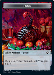 Beast // Food (18) Double-Sided Token [Tokens] Modern Horizons 2 Tokens MTG Single Magic: The Gathering
