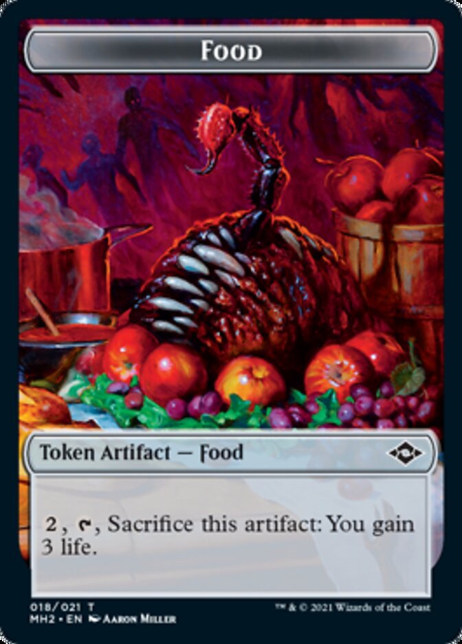 Beast // Food (18) Double-Sided Token [Tokens] Modern Horizons 2 Tokens MTG Single Magic: The Gathering