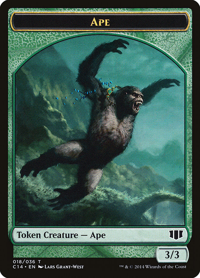 Ape // Zombie (011/036) Double-Sided Token [Commander 2014 Tokens] MTG Single Magic: The Gathering   