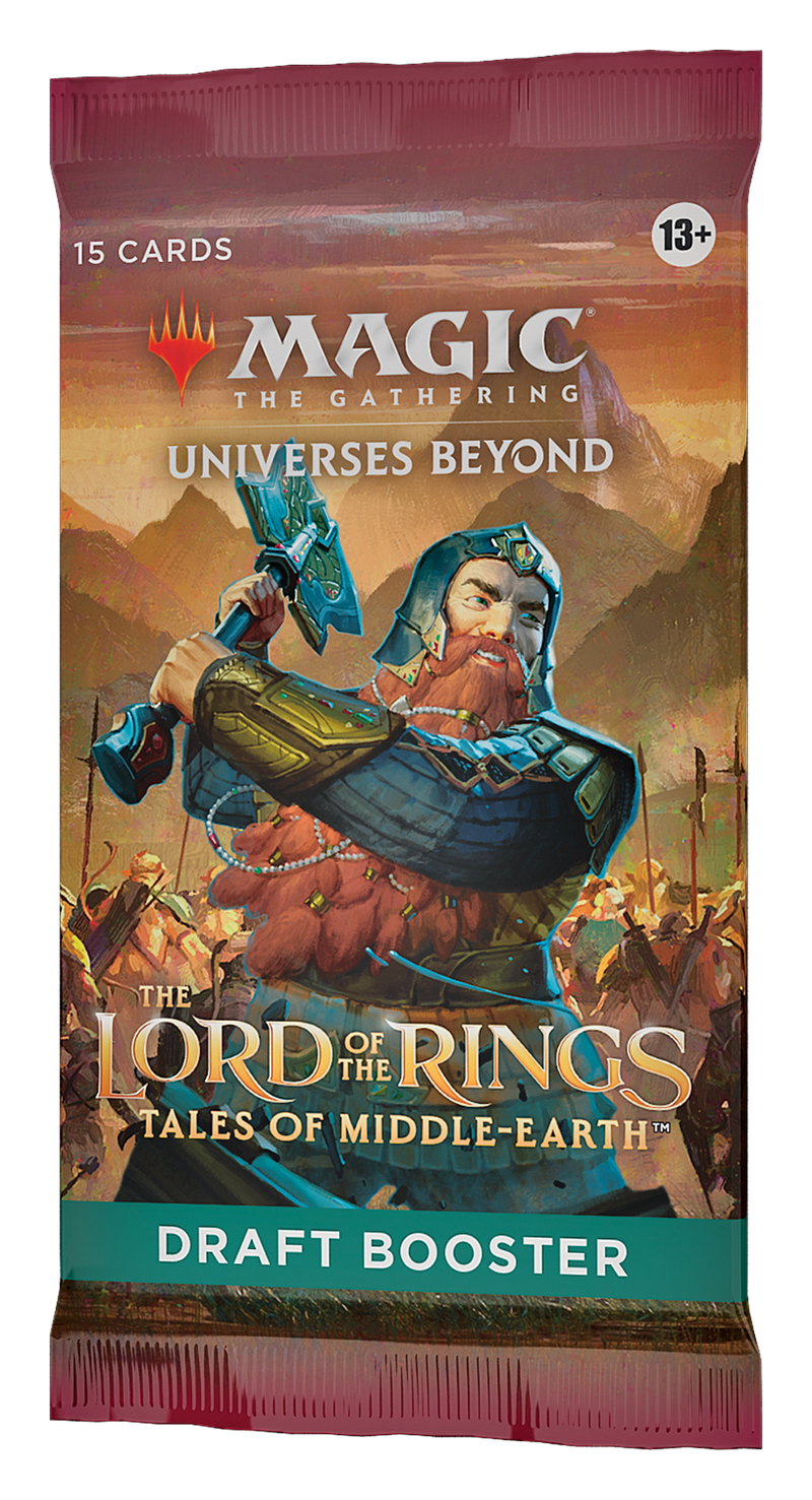 MTG The Lord of the Rings: Tales of Middle-earth Draft Booster Pack MTG Sealed Magic: The Gathering   