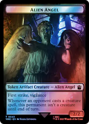 Alien Angel // Alien Insect Double-Sided Token (Surge Foil) [Tokens] Doctor Who Tokens MTG Single Magic: The Gathering