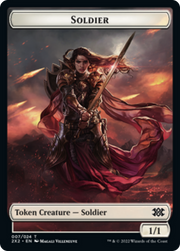 Boar // Soldier Double-Sided Token [Tokens] Double Masters 2022 Tokens MTG Single Magic: The Gathering