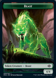 Beast // Food (17) Double-Sided Token [Tokens] Modern Horizons 2 Tokens MTG Single Magic: The Gathering